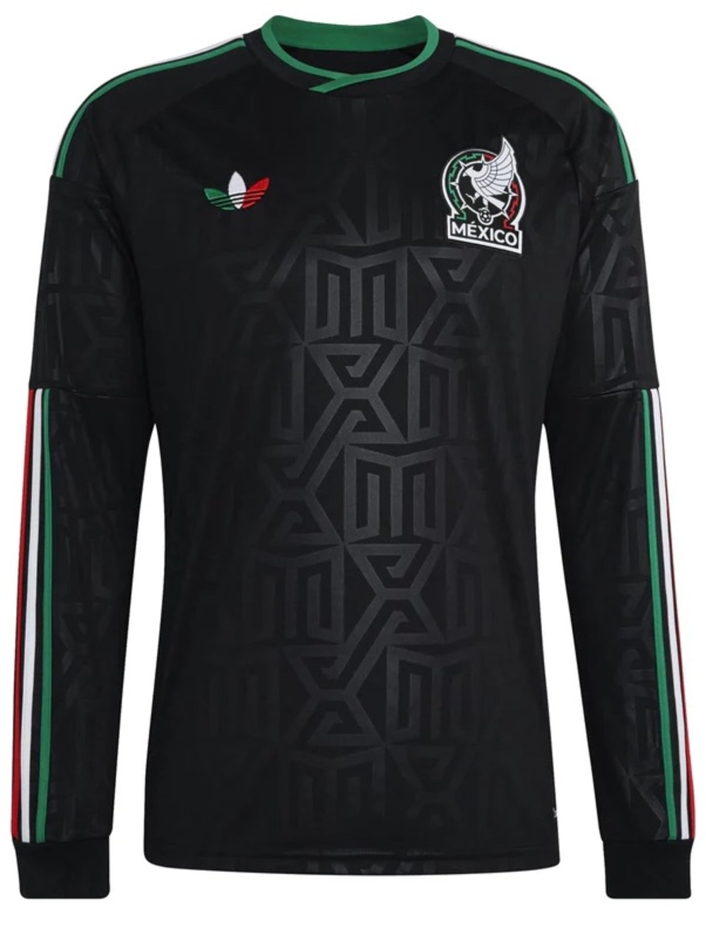 World Cup patch 2026 Adidas México third kit jersey black long sleeve